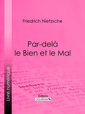 cover image of Par-delà le Bien et le Mal